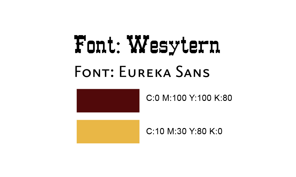 Fuentes tipográficas y colores de Logotipo